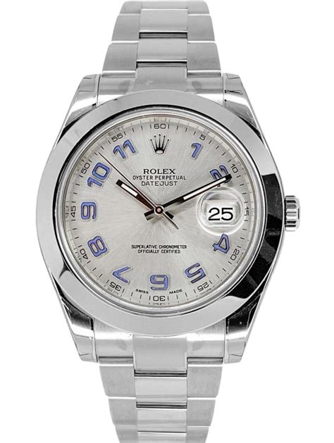 rolex datejust con numeri arabi|Rolex Datejust II Smooth Bezel Rhodium Grey Arabic Numeral.